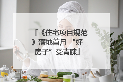 《住宅项目规范》落地首月 “好房子”受青睐