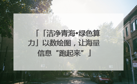 「洁净青海•绿色算力」以数绘图，让海量信息“跑起来”