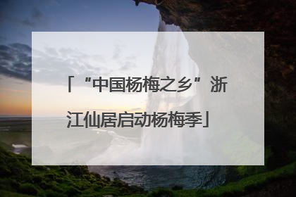“中国杨梅之乡”浙江仙居启动杨梅季