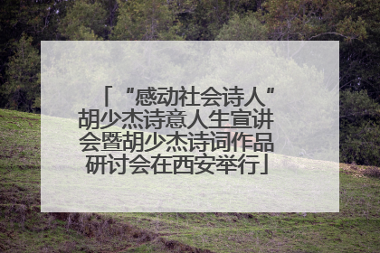 “感动社会诗人”胡少杰诗意人生宣讲会暨胡少杰诗词作品研讨会在西安举行