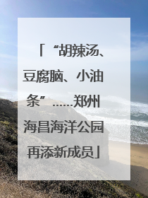 “胡辣汤、豆腐脑、小油条”……郑州海昌海洋公园再添新成员
