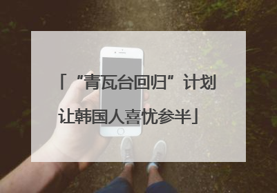 “青瓦台回归”计划让韩国人喜忧参半