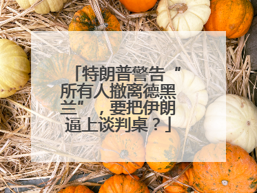 特朗普警告“所有人撤离德黑兰”，要把伊朗逼上谈判桌？