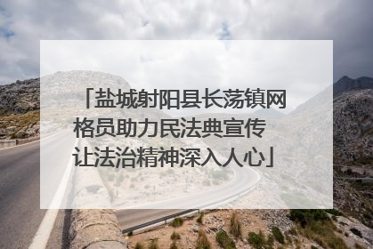 盐城射阳县长荡镇网格员助力民法典宣传 让法治精神深入人心