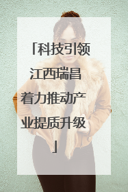 科技引领 江西瑞昌着力推动产业提质升级