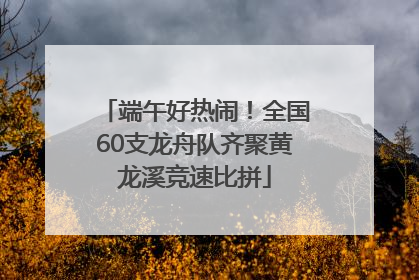 端午好热闹！全国60支龙舟队齐聚黄龙溪竞速比拼