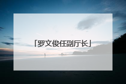 罗文俊任副厅长