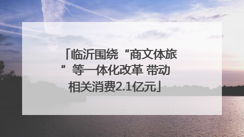临沂围绕“商文体旅”等一体化改革 带动相关消费2.1亿元