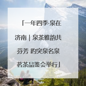 一年四季·泉在济南｜泉茶雅韵共芬芳 趵突泉名泉茗茶品鉴会举行