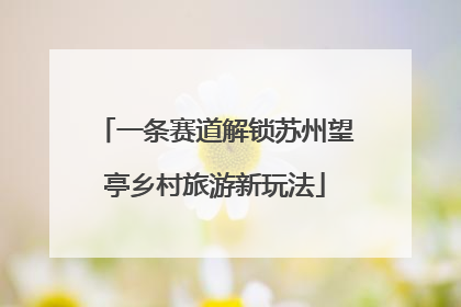 一条赛道解锁苏州望亭乡村旅游新玩法