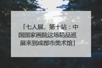 七人展、第十站：中国国家画院这场精品巡展来到成都市美术馆
