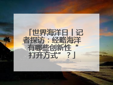 世界海洋日丨记者探访：经略海洋 有哪些创新性“打开方式”？