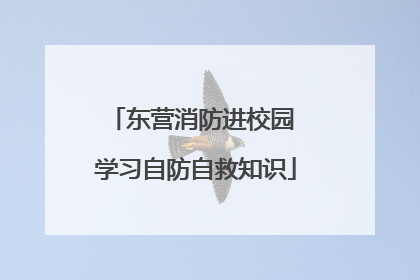 东营消防进校园 学习自防自救知识