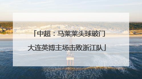 中超：马莱莱头球破门 大连英博主场击败浙江队