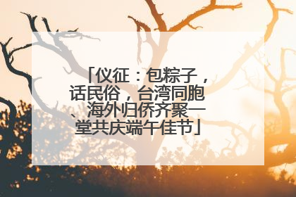 仪征：包粽子，话民俗，台湾同胞、海外归侨齐聚一堂共庆端午佳节