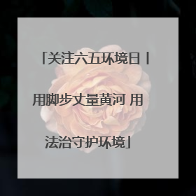 关注六五环境日丨用脚步丈量黄河 用法治守护环境