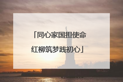 同心家国担使命 红柳筑梦践初心