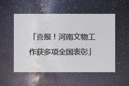 喜报！河南文物工作获多项全国表彰