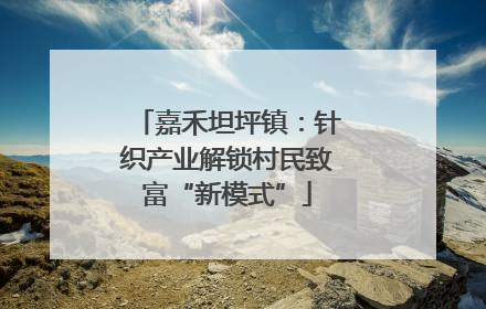 嘉禾坦坪镇：针织产业解锁村民致富“新模式”