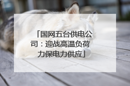 国网五台供电公司：迎战高温负荷 力保电力供应