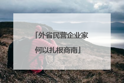 外省民营企业家何以扎根商南