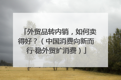外贸品转内销，如何卖得好？（中国消费向新而行·稳外贸扩消费）