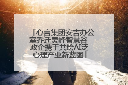 心言集团安吉办公室乔迁灵峰智慧谷 政企携手共绘AI泛心理产业新蓝图