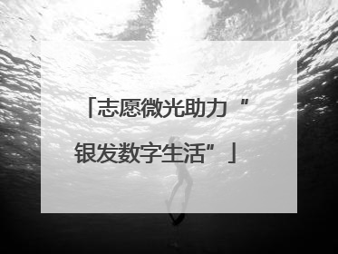 志愿微光助力“银发数字生活”