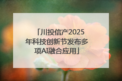 川投信产2025年科技创新节发布多项AI融合应用