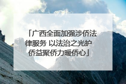 广西全面加强涉侨法律服务 以法治之光护侨益聚侨力暖侨心