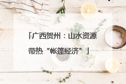 广西贺州：山水资源带热“帐篷经济”