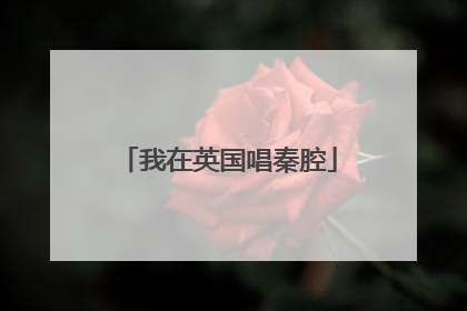 我在英国唱秦腔