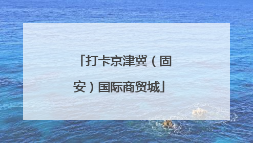 打卡京津冀（固安）国际商贸城