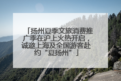 扬州夏季文旅消费推广季在沪上火热开启，诚邀上海及全国游客赴约“夏扬州”