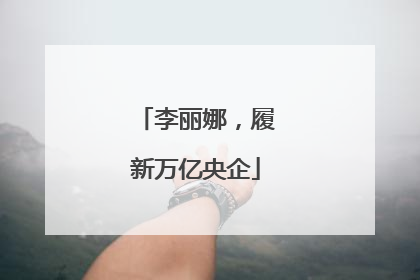 李丽娜，履新万亿央企