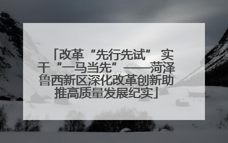 改革“先行先试” 实干“一马当先”——菏泽鲁西新区深化改革创新助推高质量发展纪实