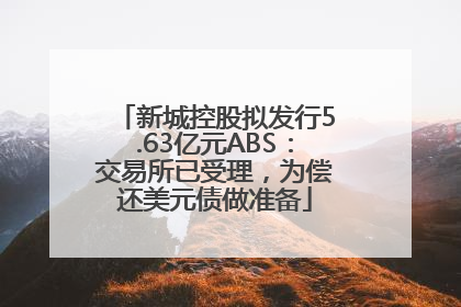 新城控股拟发行5.63亿元ABS：交易所已受理，为偿还美元债做准备