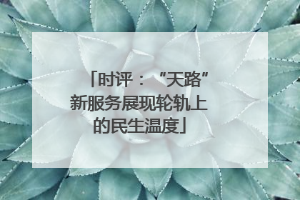 时评：“天路”新服务展现轮轨上的民生温度