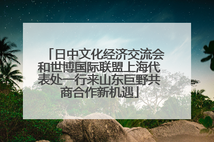 日中文化经济交流会和世博国际联盟上海代表处一行来山东巨野共商合作新机遇