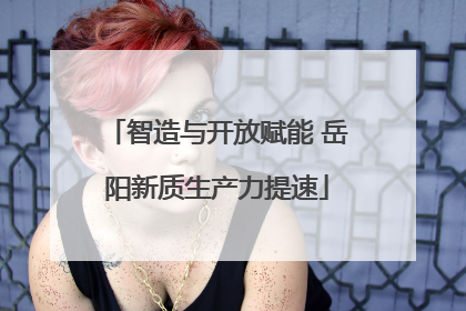 智造与开放赋能 岳阳新质生产力提速
