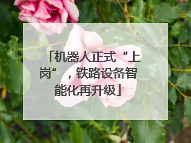 机器人正式“上岗”，铁路设备智能化再升级