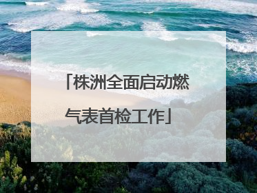 株洲全面启动燃气表首检工作