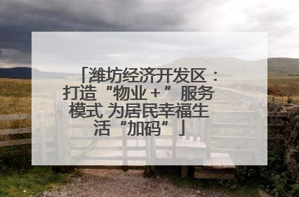 潍坊经济开发区：打造“物业＋”服务模式 为居民幸福生活“加码”