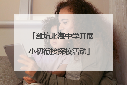 潍坊北海中学开展小初衔接探校活动