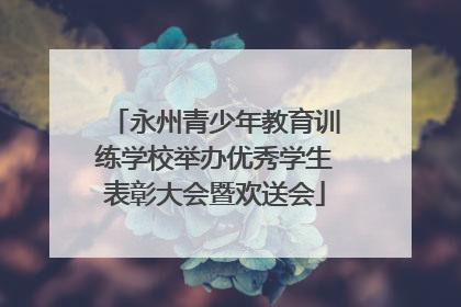 永州青少年教育训练学校举办优秀学生表彰大会暨欢送会