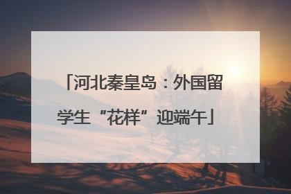 河北秦皇岛：外国留学生“花样”迎端午