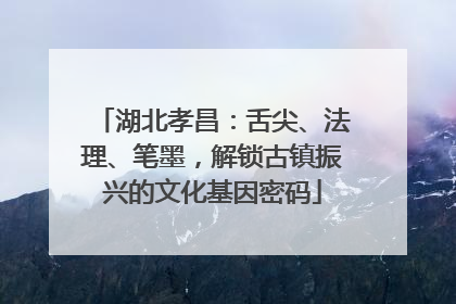 湖北孝昌：舌尖、法理、笔墨，解锁古镇振兴的文化基因密码
