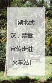 湖北武汉：禁毒宣传走进火车站