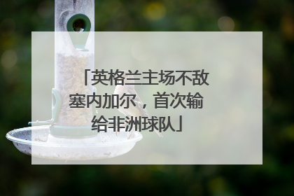 英格兰主场不敌塞内加尔，首次输给非洲球队