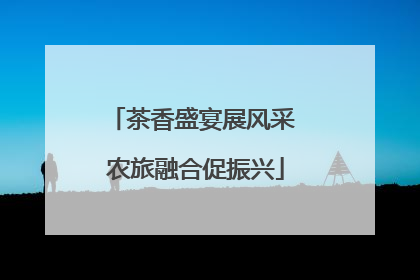 茶香盛宴展风采 农旅融合促振兴